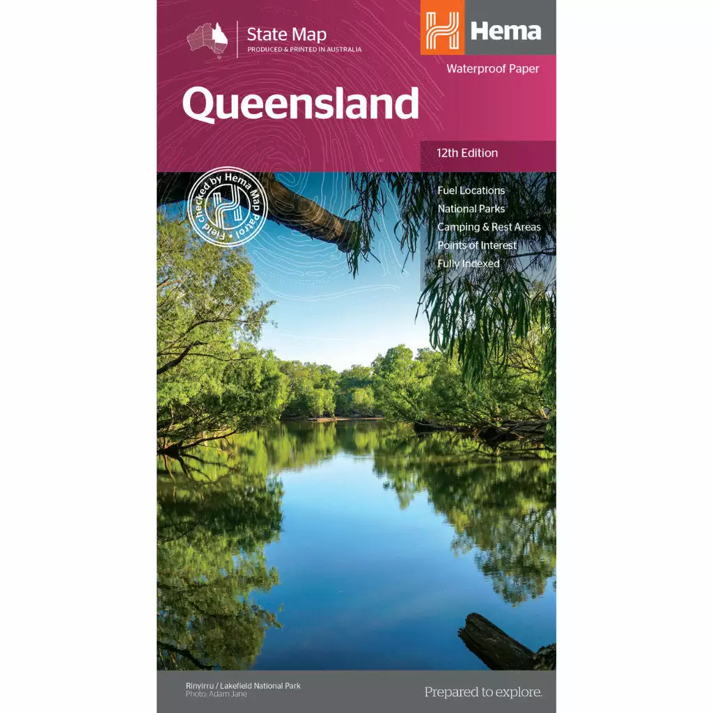 Hema Queensland Australia Waterproof State Map 12th Edition - Image 2