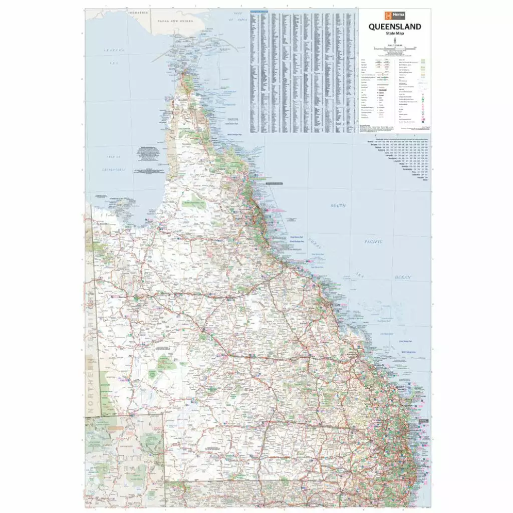 Hema Queensland Australia Waterproof State Map 12th Edition - Image 5