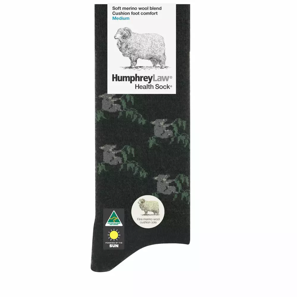 HumphreyLaw Fine Merino Wool Cushion Sole Health Sock - Kolala - Image 3