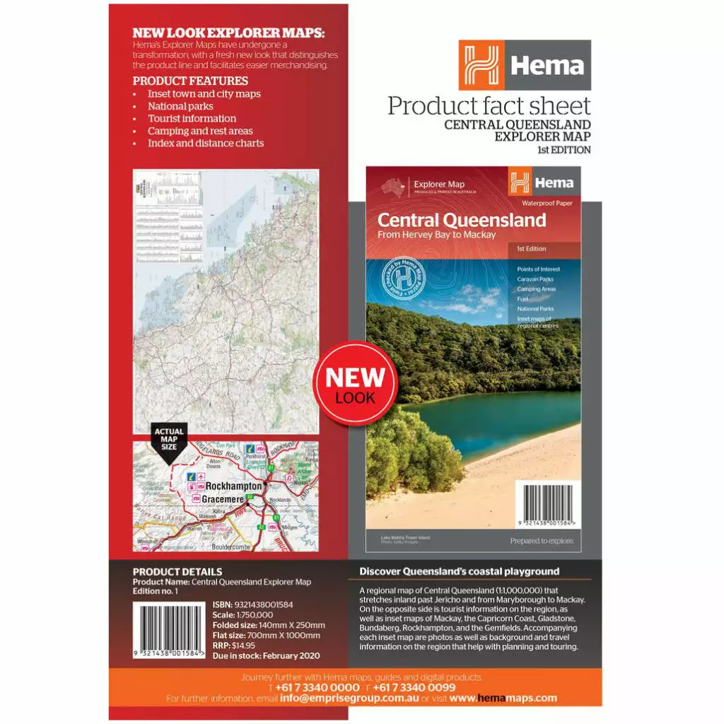 Hema Central Queensland Waterproof Map 1st Edition - Image 6