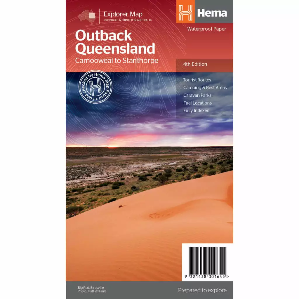 Hema Outback Queensland Waterproof Map 4th Edition - Image 2