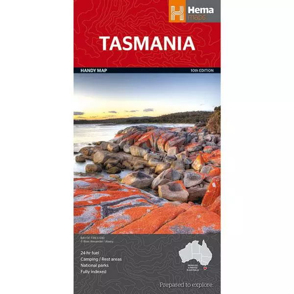Hema Tasmania Handy Map