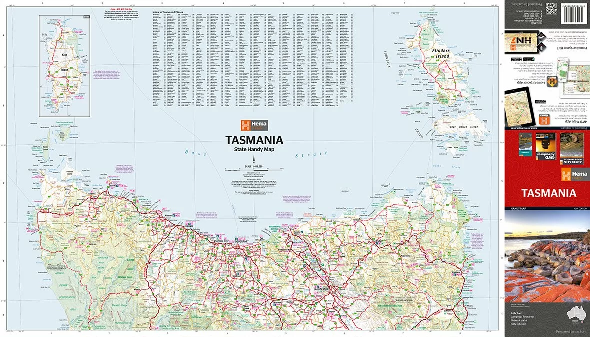 Hema Tasmania Handy Map - Image 2