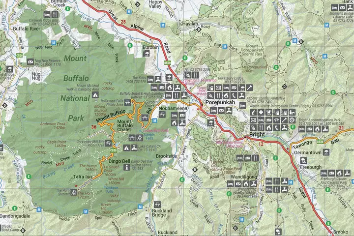 Hema Victorian High Country Waterproof Map - Image 3
