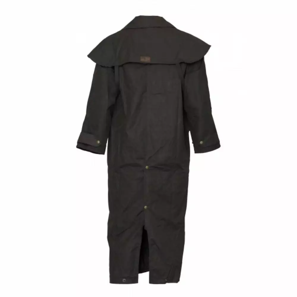 Burke And Wills Balranald Full Length Oilskin Coat - Image 4