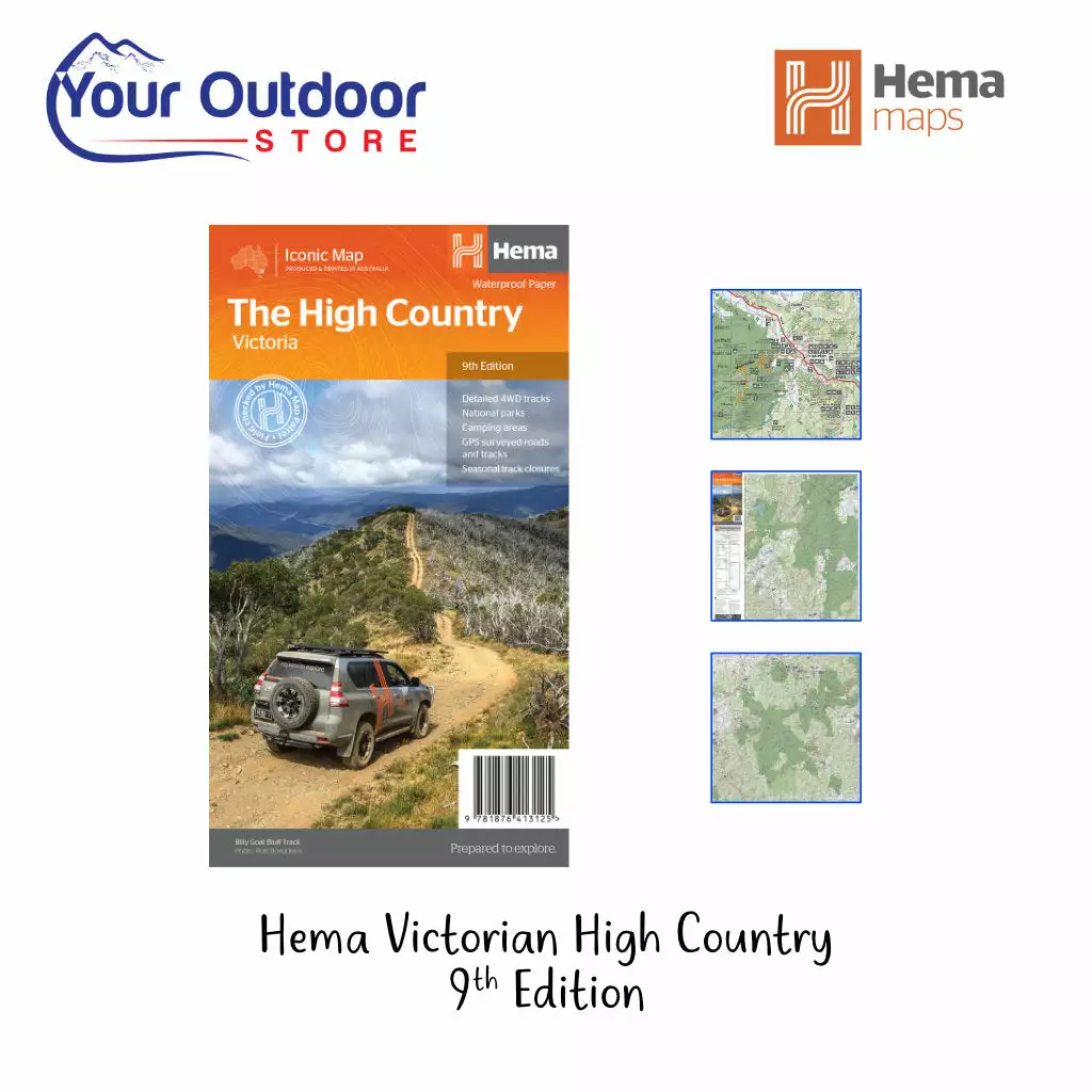 Hema Victorian High Country Waterproof Map