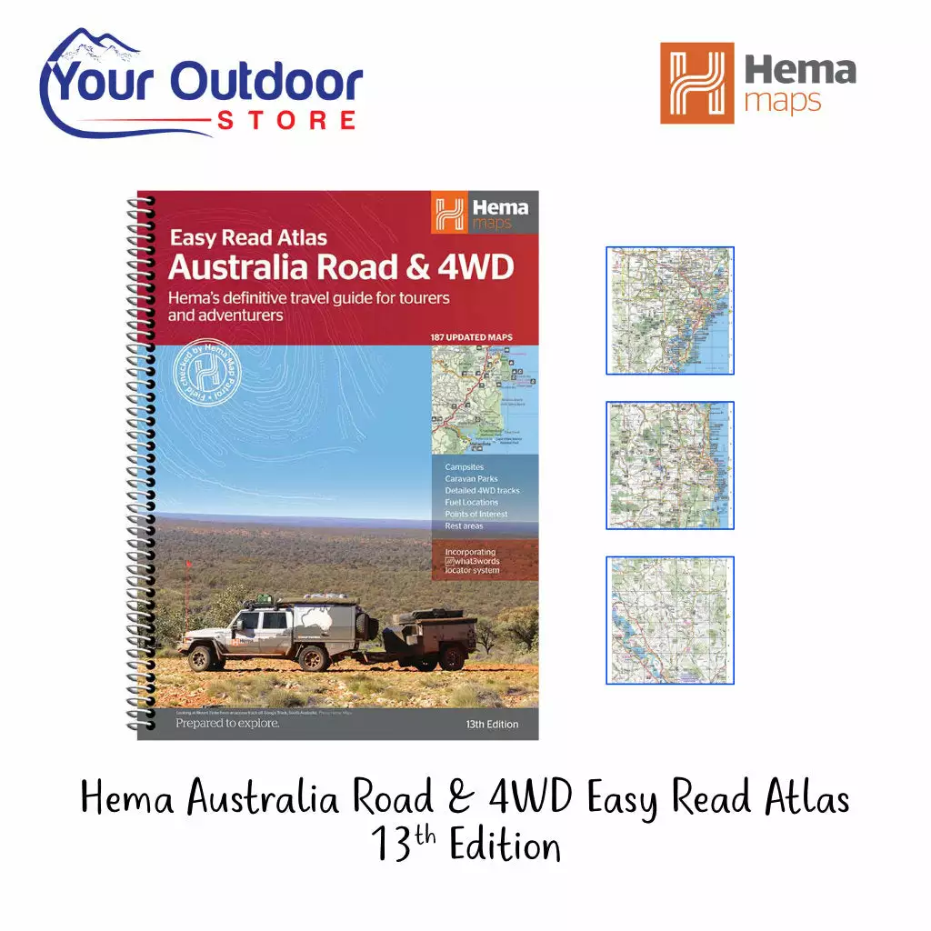 Hema Australian Road And 4WD Atlas (Easy Read)