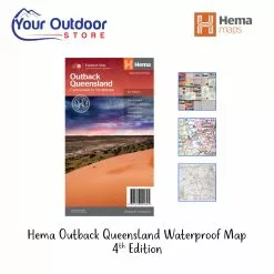 Hema Outback Queensland Waterproof Map 4th Edition
