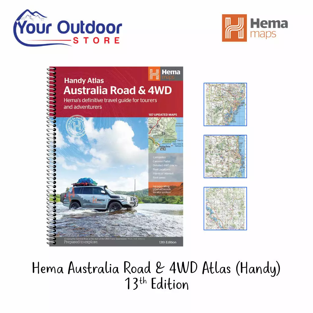 Hema Australian Road And 4WD Atlas (Handy)