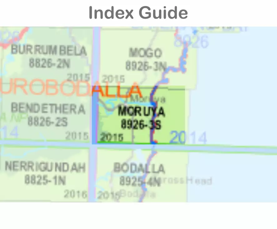 Australian Bush And Country Maps Moruya 8926-3-S NSW Topographic Map 1 25k - Image 2