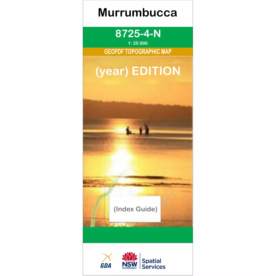 Australian Bush And Country Maps Murrumbucca 8725-4-N NSW Topographic Map 1 25k
