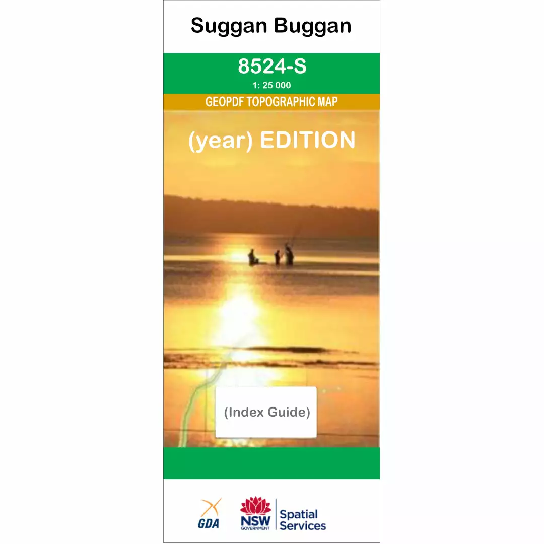 Australian Bush And Country Maps Suggan Buggan 8524-S NSW Topographic Map 1:50k