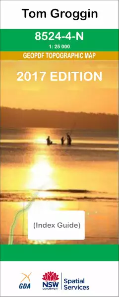 Australian Bush And Country Maps Tom Groggin 8524-4-N NSW Topographic Map 1 25k