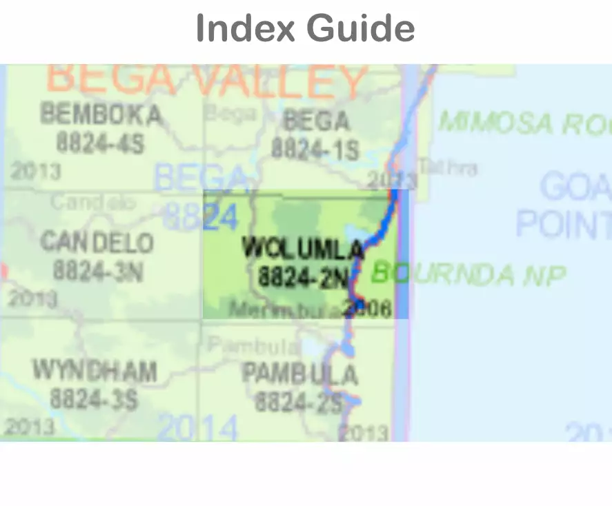 Australian Bush And Country Maps Wolumla 8824-2-N NSW Topographic Map 1 25k - Image 2
