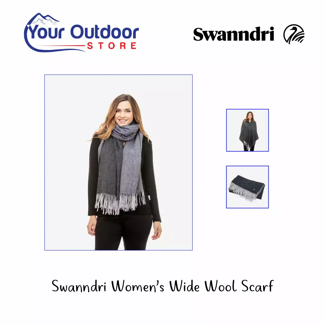 Swanndri Womens Wide Wool Scarf