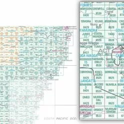 Australian Bush And Country Maps Bega 8824 1 100 000 Scale Topographic Map
