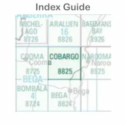 Australian Bush And Country Maps Cobargo 8825 Topographic Map 1 100 000 Scale