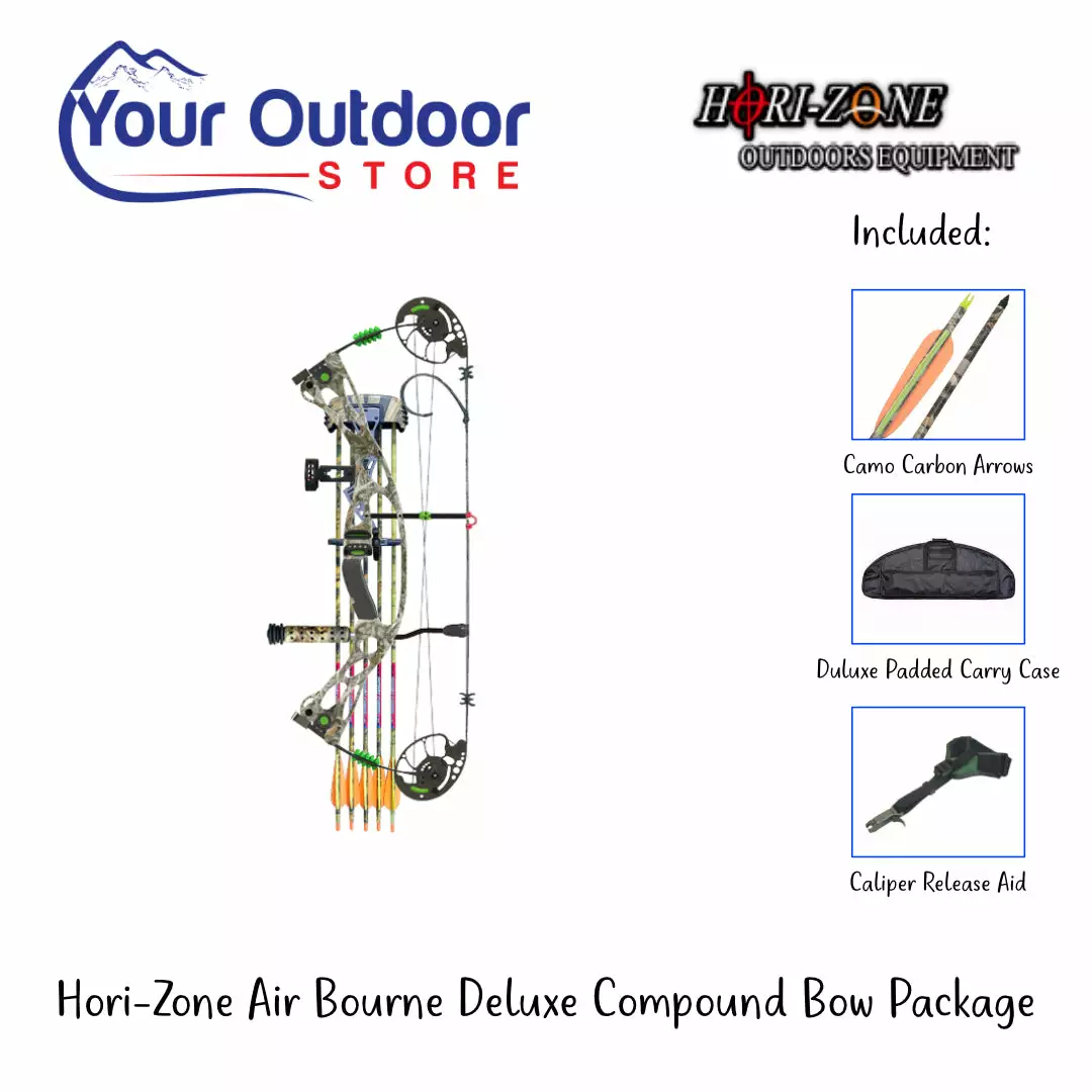 Horizone Air Bourne Field Ready Compound Bow Package Right Hand 70lb