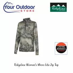 Ridgeline Womens Performance Quarter Zip Long Sleeve Top