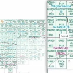 Australian Bush And Country Maps Murrungowar (VIC) 8622 Topographic Map 1 100000 Scale