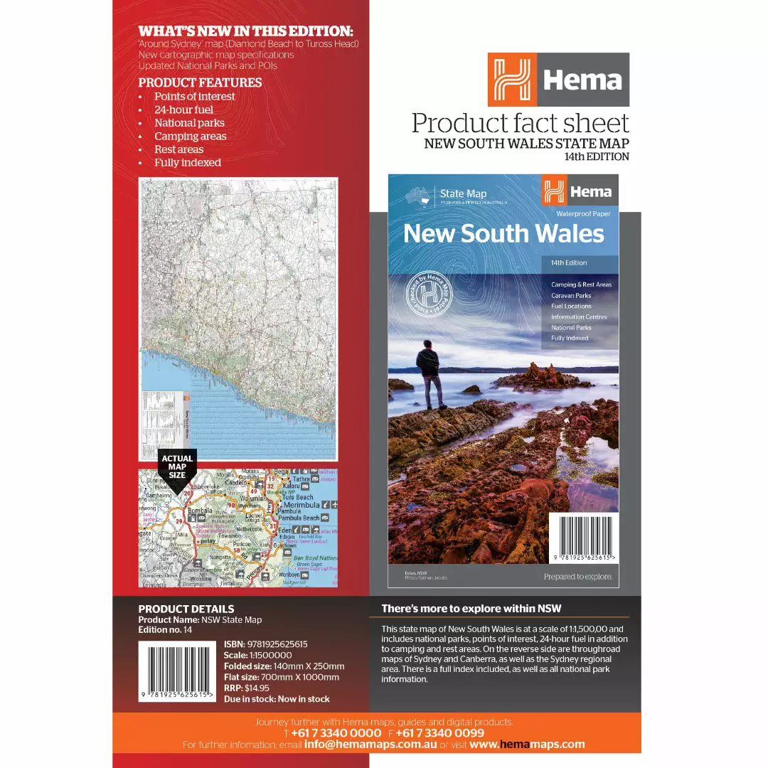 Hema New South Wales State Map 14th Edition - Image 3