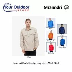 Swanndri Mens Bendigo Long Sleeve Work Shirt